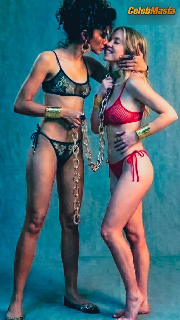 Zendaya sydney Sweeney Sexy in Unpublished Photoshoot photo 1