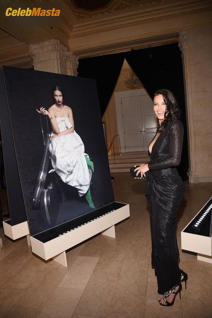 Adriana Lima Sexy Cleavage at Harper’s Bazaar Icons Party in NYC Photo Gallery photo 1