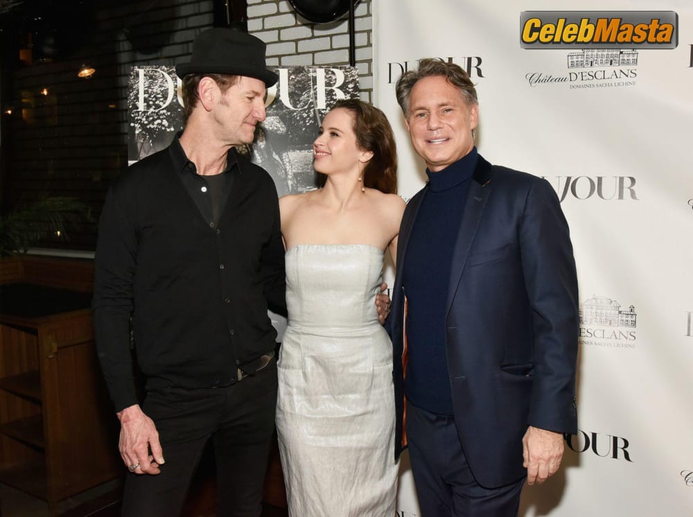 Felicity Jones Sexy at the DuJour Winter Issue Celebration in New York City Photo Gallery photo 1