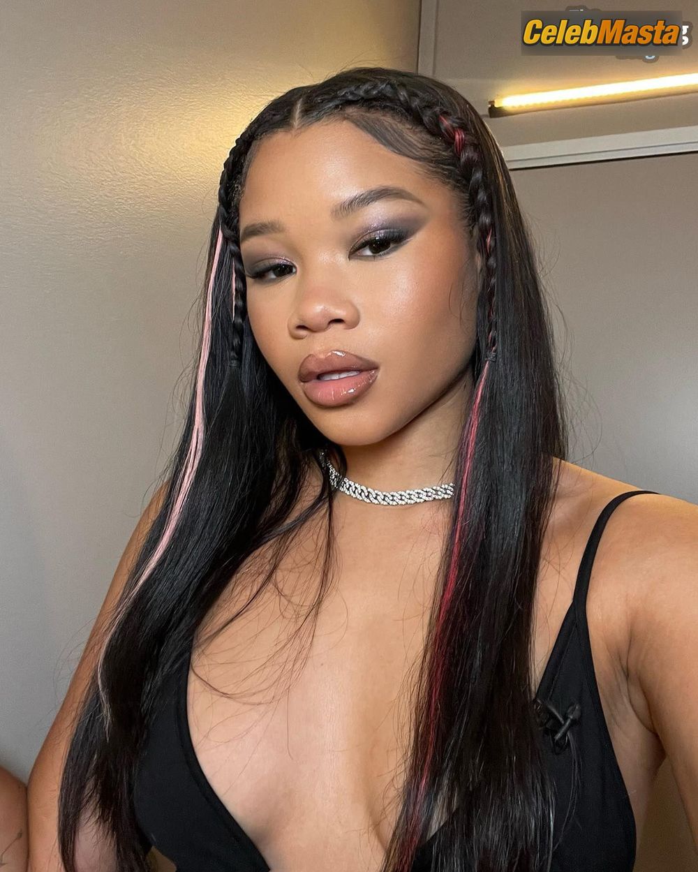 Storm Reid in Storm Reid Sexy Shows Off Her Hot Boobs In A Gorgeous Black Dress