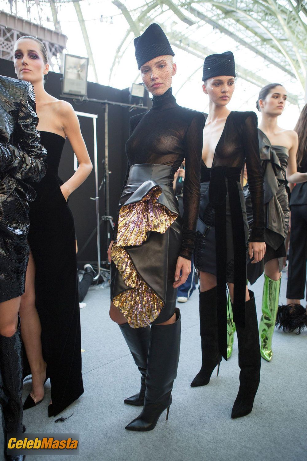 Sasha Luss Photo Gallery: In A See-through Black Top While Alexandre Vauthier Hc photo 1