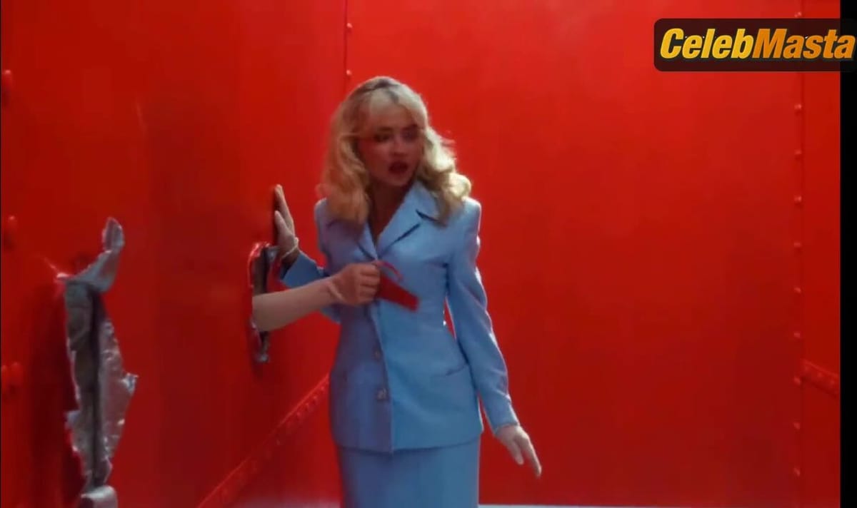 Sabrina Carpenter's Underwear Video Scene in Tears