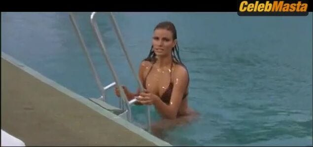 Raquel Welch Shows Off a Swimsuit in a Scene in Lady In Cement