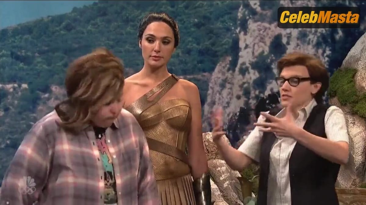 Gal Gadot, Kate Mckinnon Lesbian Sex Scene on Saturday Night Live