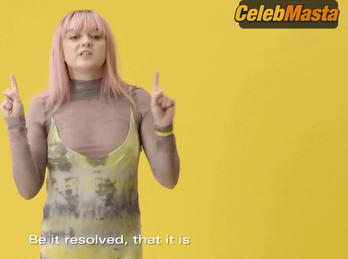 Maisie Williams Breasts Scene in Maisie Williams Reads The Green New Deal -dazed Texts
