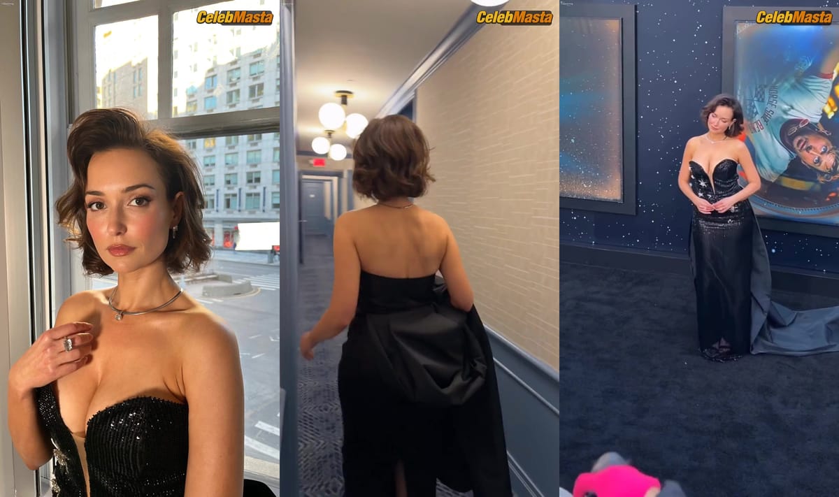 Milana Vayntrub Reveals Her Sexy Scene With Hot Cleavage In Photos And Videos At The "Project Hail Mary" Premiere In Nyc