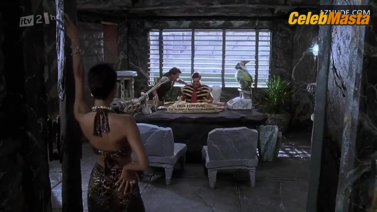 Halle Berry's Booty, Tits Scene in The Flintstones
