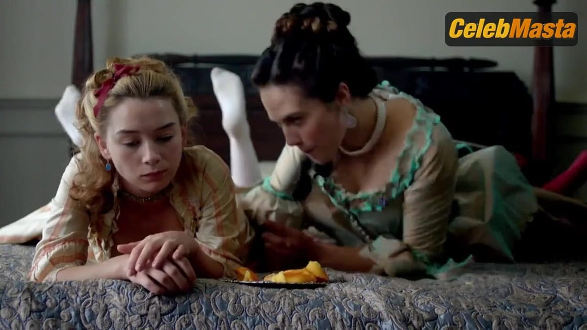 Jessica Brown Findlay and Eloise Smyth Sexy Scene from Harlots
