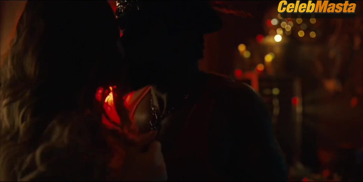 Emily Browning and Hani Furstenberg Bare Breasts Scene in American Gods