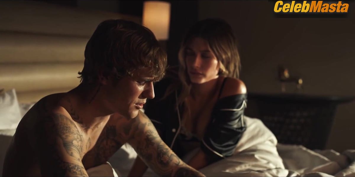 Hailey Baldwin Reveals Underwear in Popstar Scene