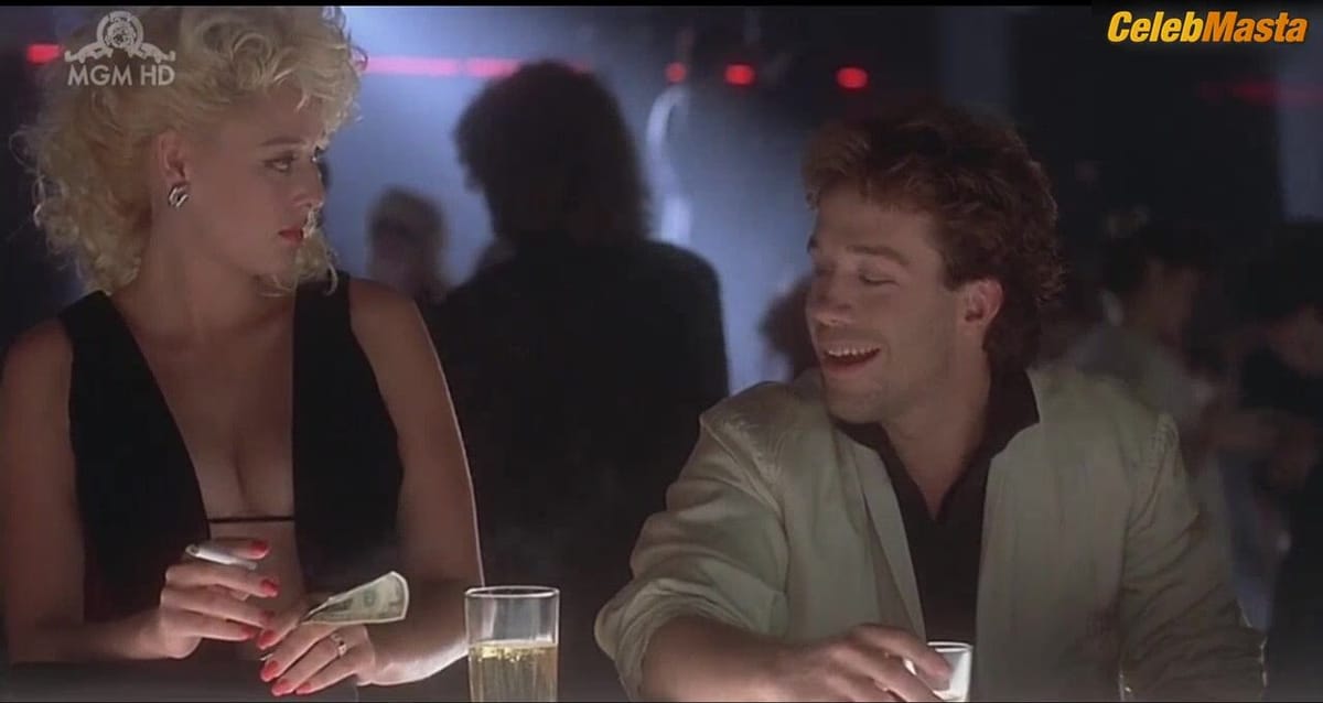 Virginia Madsen's Tits, Swimsuit Scene in Slam Dance