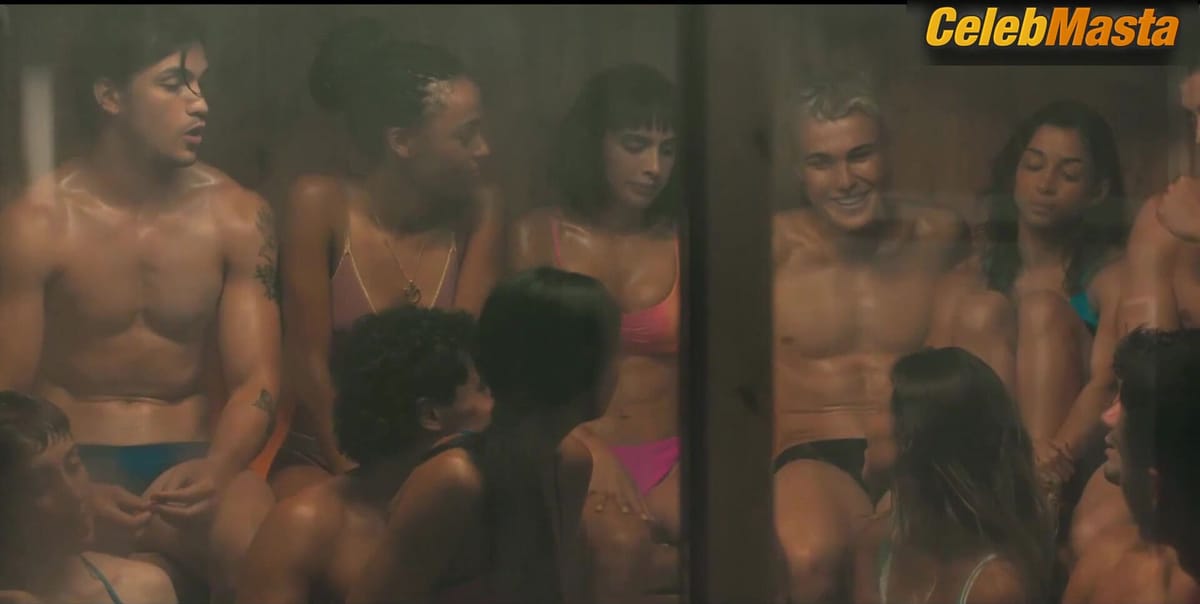 Clara Galle, Laura Ubach, Najwa Khliwa, Maria Romanillos and Nira Oshaia Swimsuit Scene from Olympo