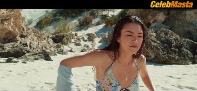 Natasha Liu Bordizzo Swimsuit Scene Shown in The Naked Wanderer