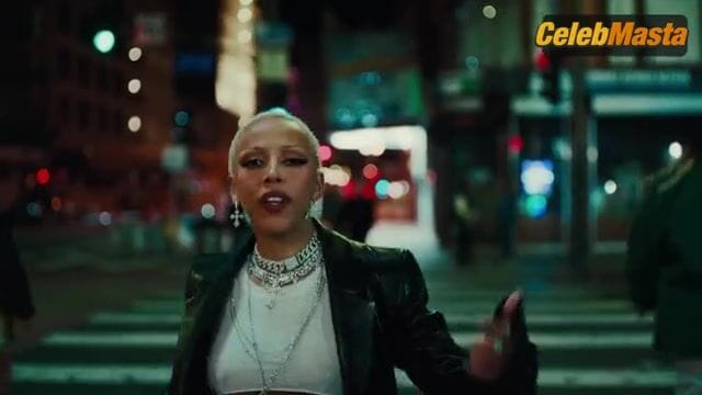Doja Cat Shows Tits and Underwear Scene in Attention