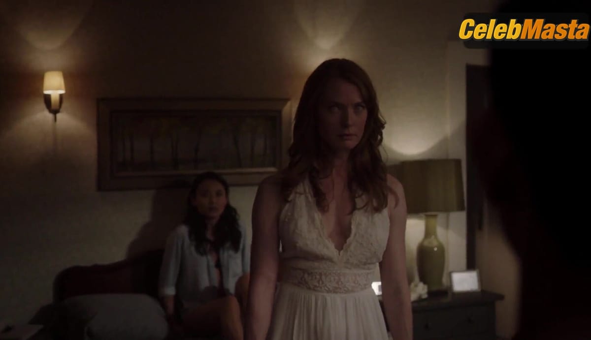Alicia Witt Tits and Underwear Scene in The Exorcist