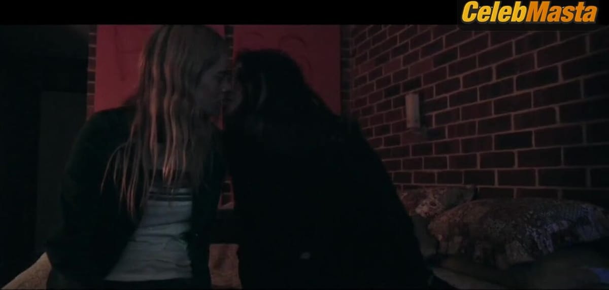 Samara Weaving and Sara West Share a Lesbian Scene in Underwear in Bad Girl