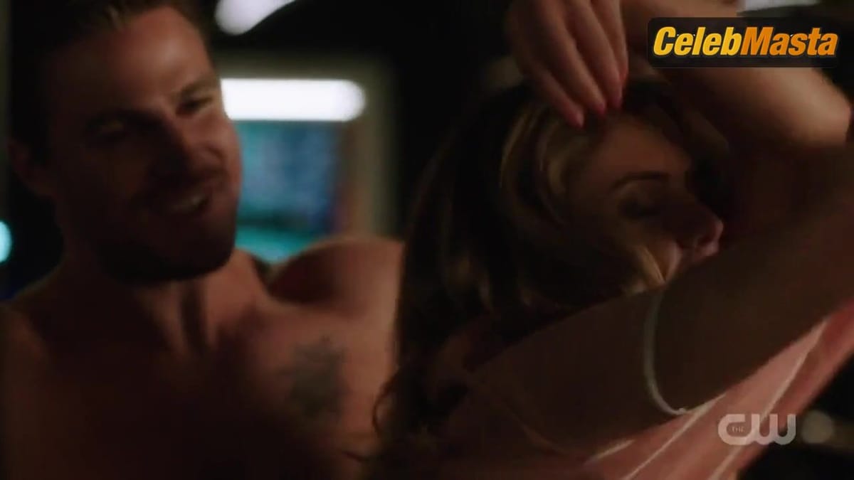 Emily Bett Rickards's Underwear Scene in Arrow