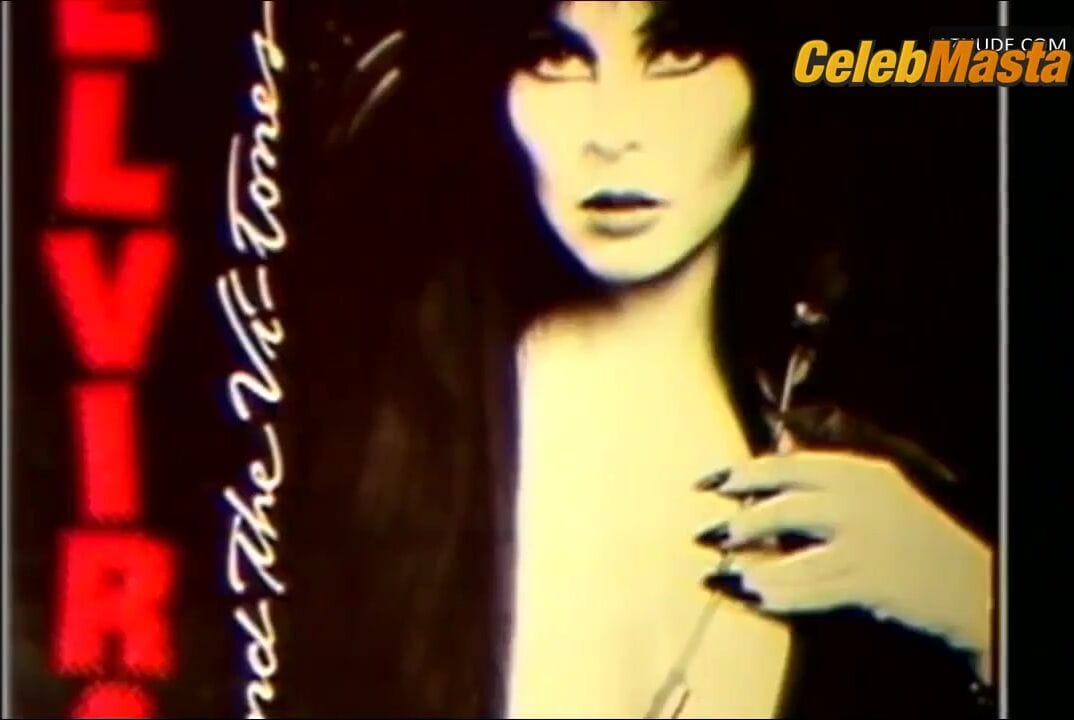 Elvira Shows Tits and a Thong in a Scene in The Best Of Sex And Violence