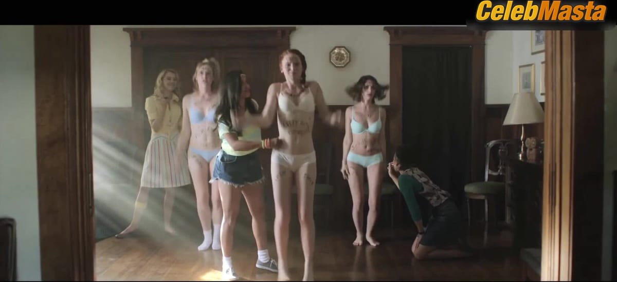 Emily Rudd, Shelby Steel and Rocki DuCharme Underwear Scene from House Mother