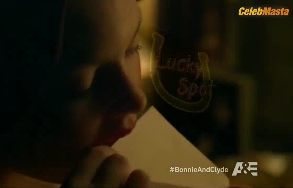 Holliday Grainger's Underwear Scene from Bonnie And Clyde