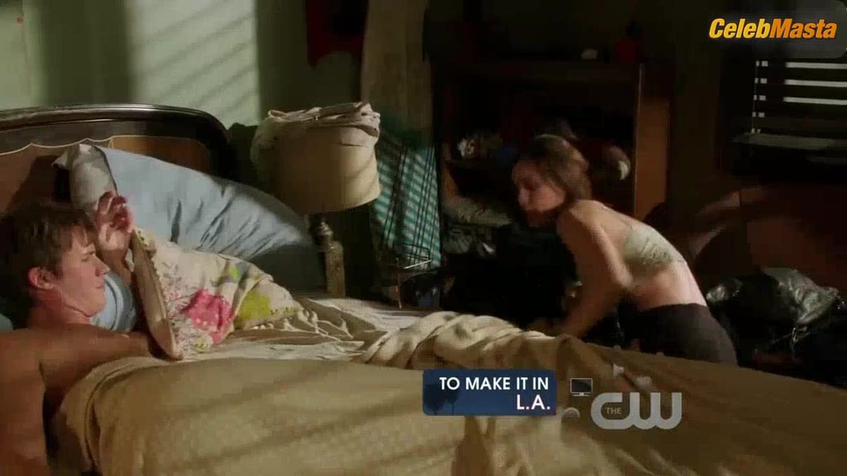 Jessica Stroup's Boobs, Underwear Scene in 90210