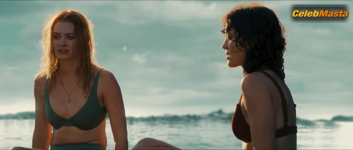 Melanie Jarnson and Virginia Gardner Swimsuit Scene in Killer Whale