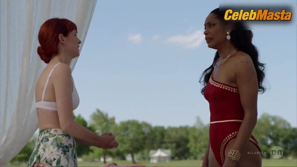 Gina Torres and Carrie Preston's Underwear Scene from Claws
