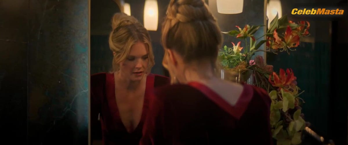 Meghann Fahy's Tits Scene from Drop