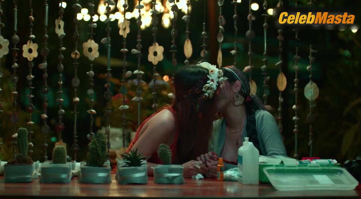A.J. Raval and Angeli Khang Reveal Boobs in Lesbian Scene in Us X Her