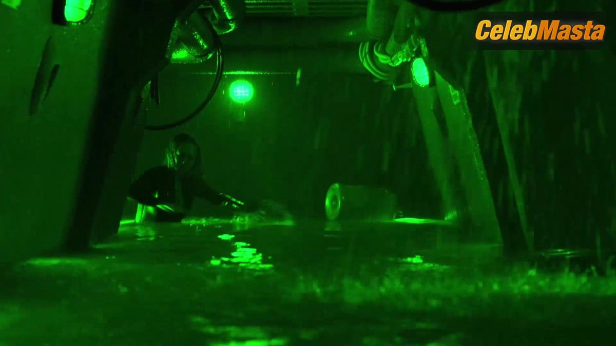 Danielle Savre's Tits Scene in Deep Blue Sea 2
