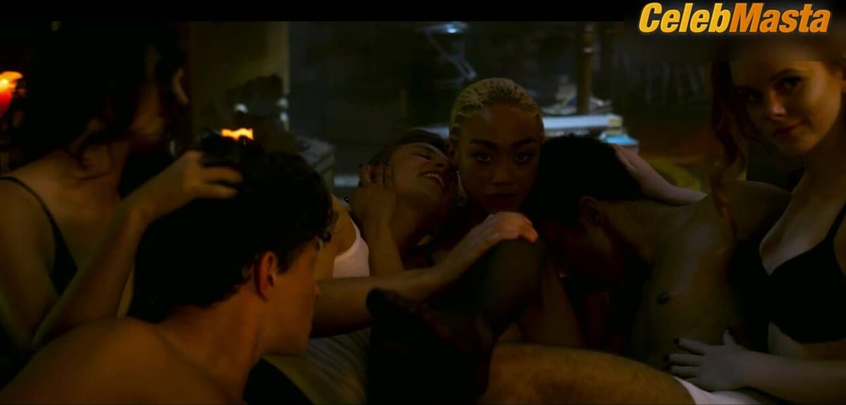 Adeline Rudolph, Tati Gabrielle and Abigail F. Cowen's Underwear Scene from Chilling Adventures Of Sabrina