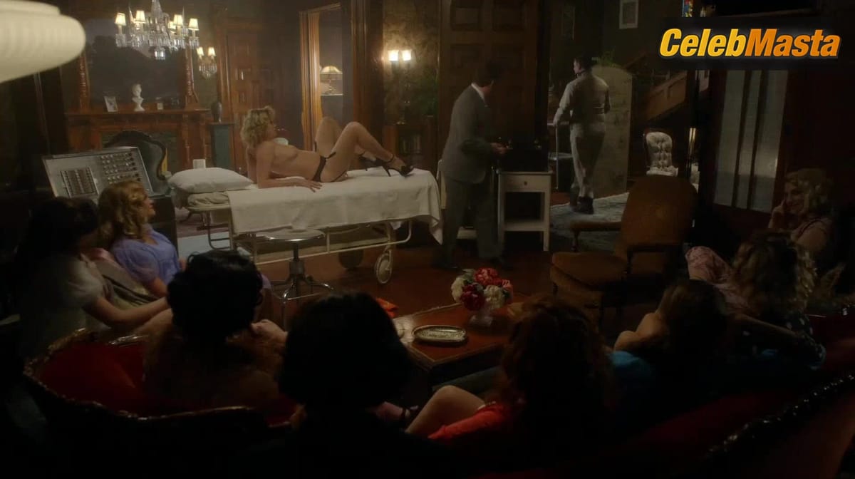 Nicholle Tom's Tits, Thong Scene in Masters Of Sex
