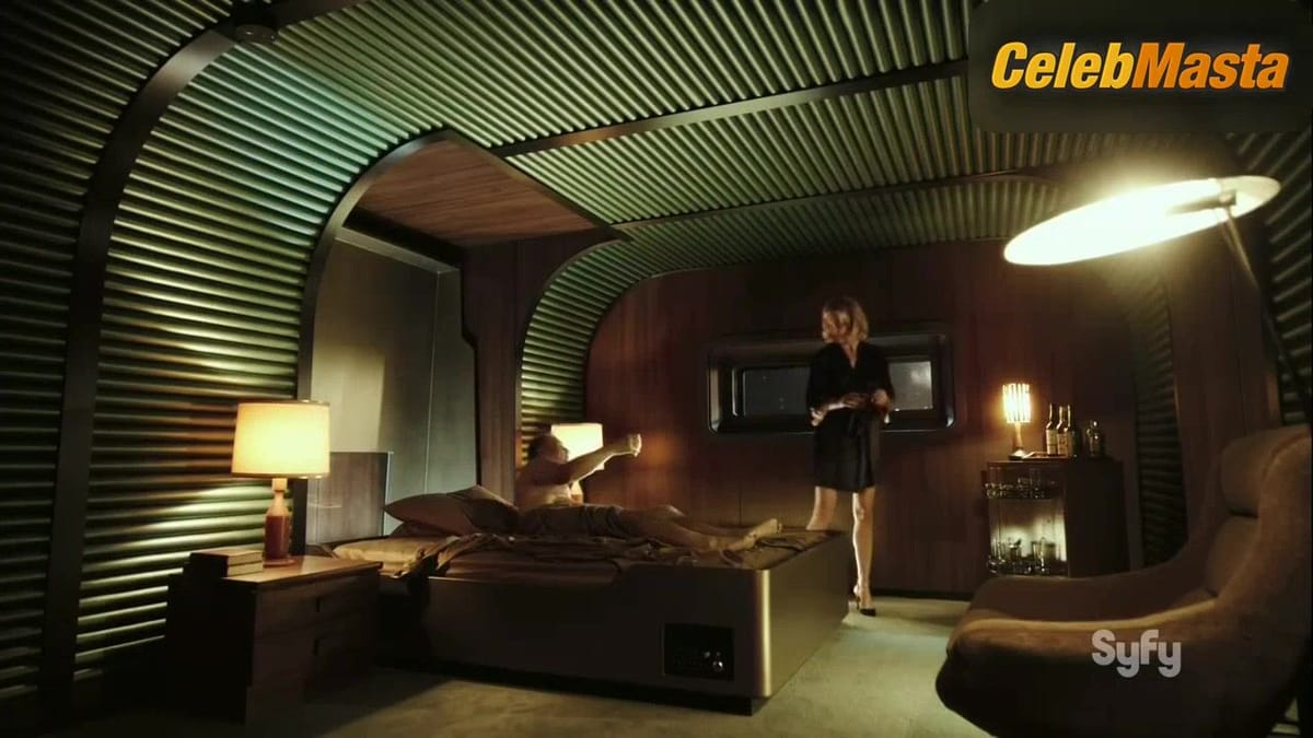 Tricia Helfer and Jessica Sipos Booty, Thong Scene in Ascension