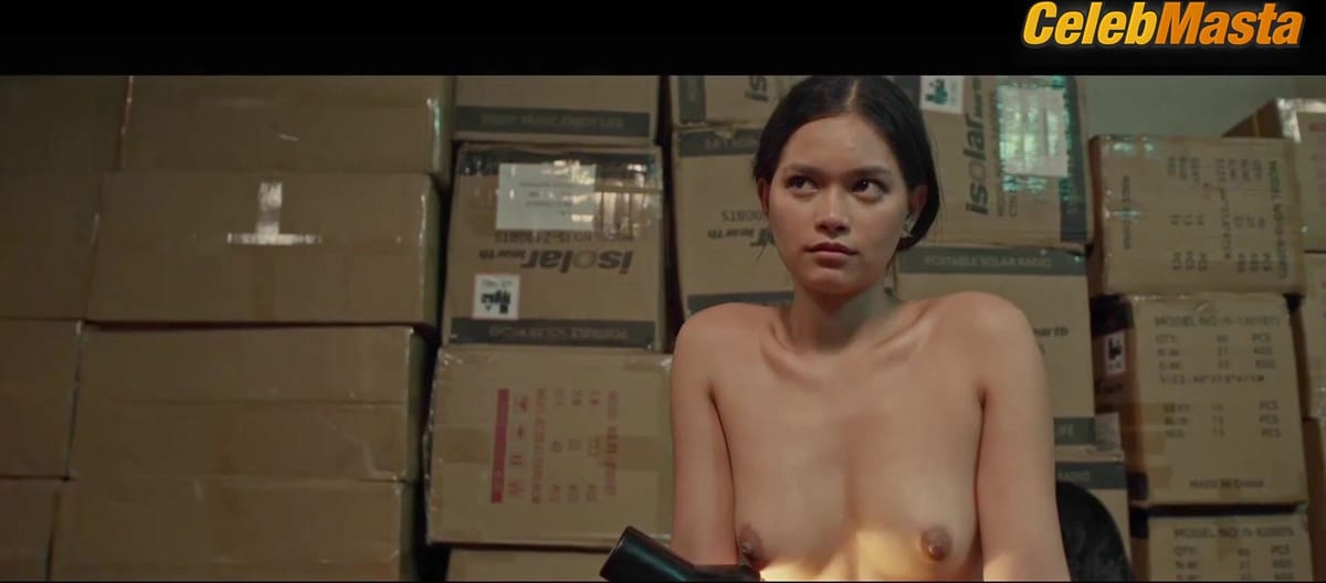 Angela Morena and Irish Tan's Breasts Scene in Lady Guard