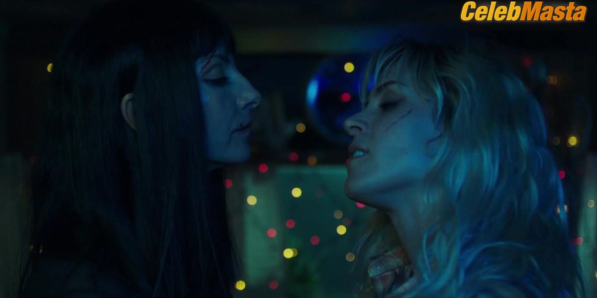 Najwa Nimri and Maggie Civantos Lesbian, Tits Scene from Locked Up The Oasis