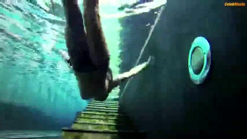 Natalie Burn's Tits, Swimsuit Scene in Nymph