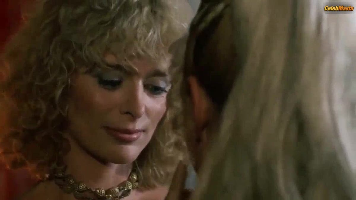 Sybil Danning's Tits Scene from Warrior Queen