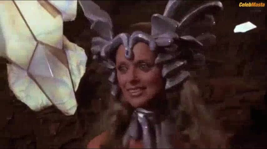 Sybil Danning Bares Breasts in a Scene from Battle Beyond The Stars