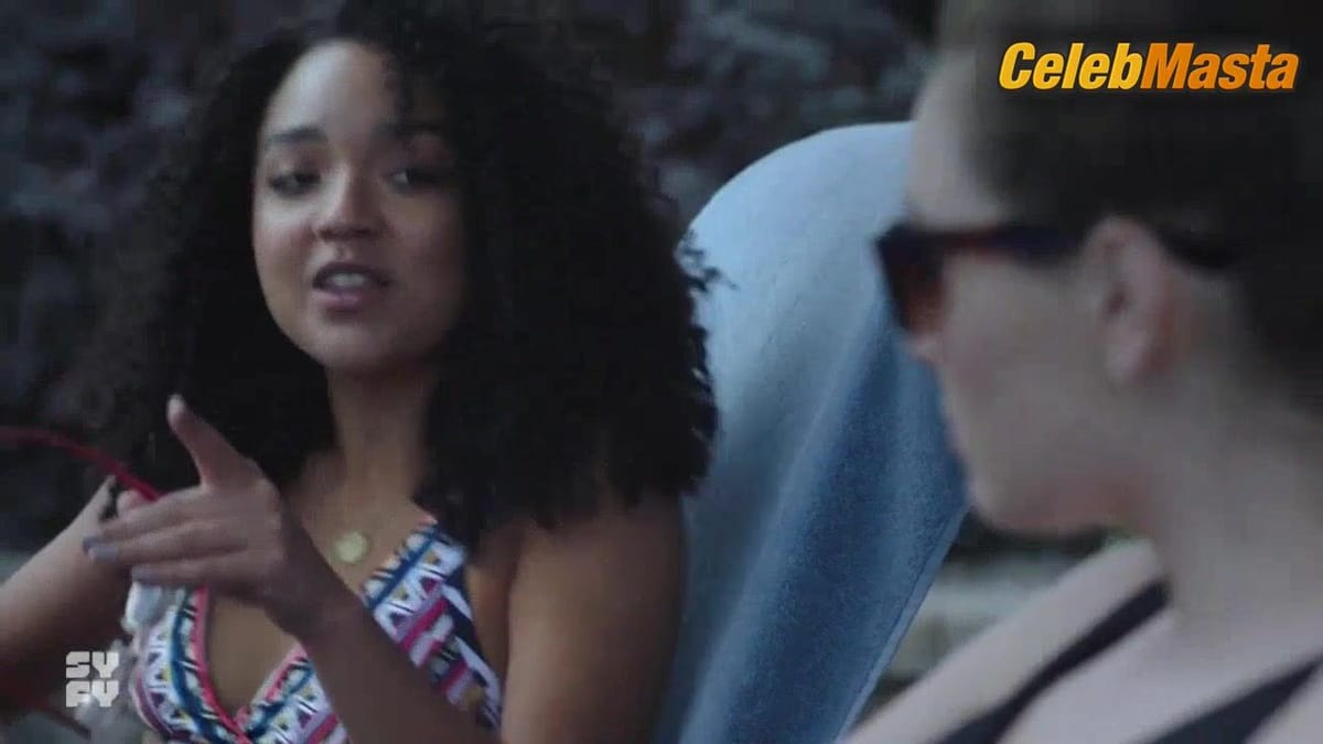 Amy Forsyth and Aisha Dee Swimsuit Scene in Channel Zero