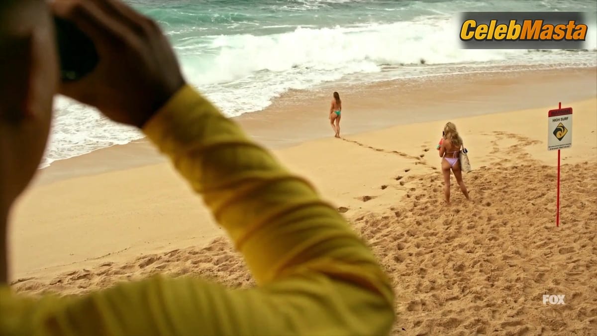 Maria Breese's Swimsuit, Thong Scene in Rescue HI-Surf