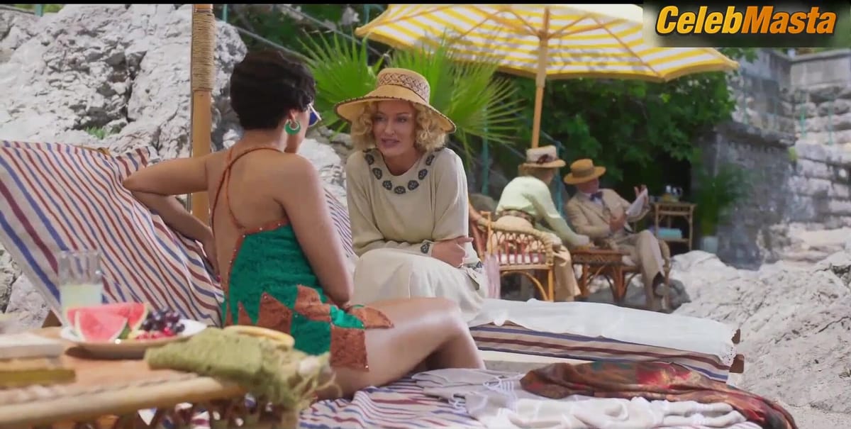 Lily Frazer and Natascha McElhone Boobs Scene in Hotel Portofino