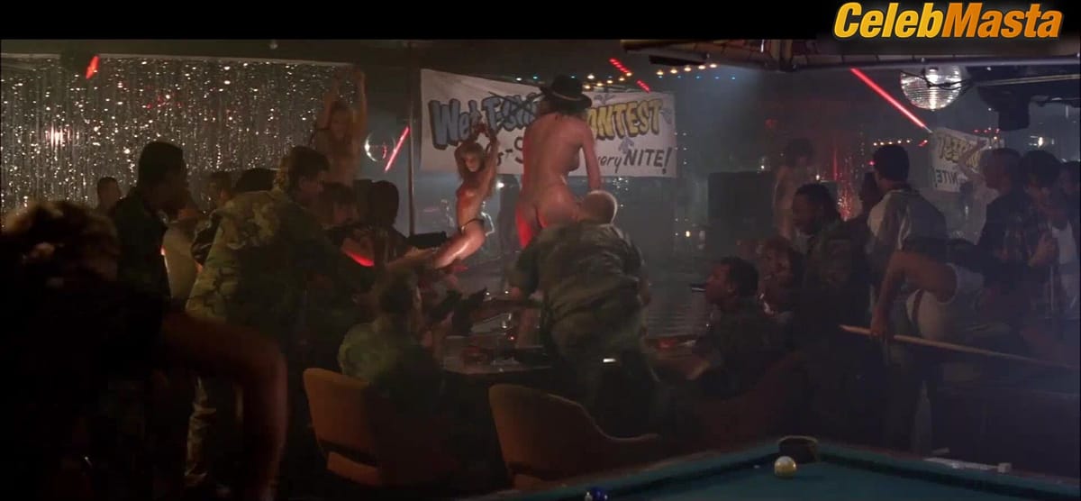 Christina Veronica and Laura Albert Tits, Thong Scene in Road House