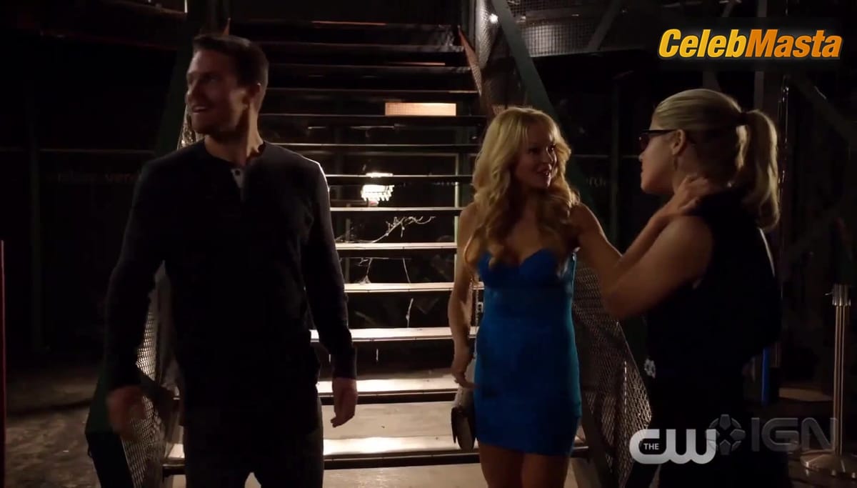 Charlotte Ross Tits Scene in Arrow