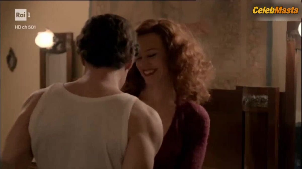 Stefania Rocca Tits, Underwear Scene in Di Padre In Figlia