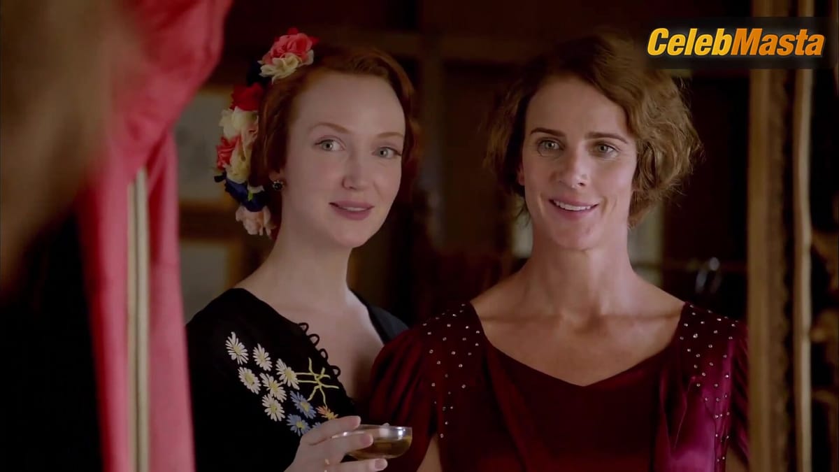 Rachel Griffiths and Olivia Grant Underwear Scene from Indian Summers
