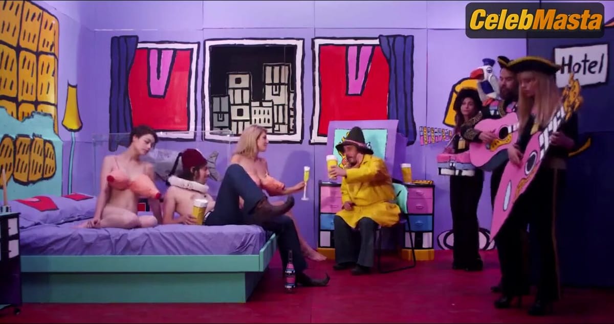 Karley Sciortino and Mical Klip's Cgi Underwear Scene in Adam Green's Aladdin