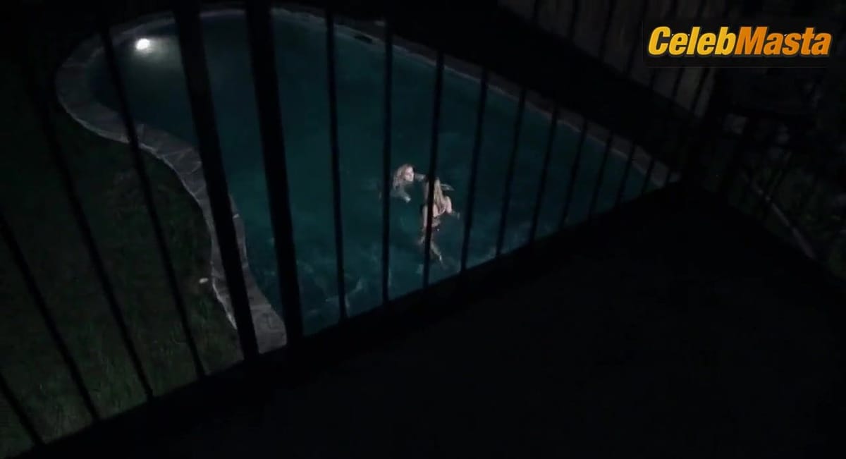 Jessica Morris and Amanda Rau Swimsuit Lesbian Scene in Living Among Us