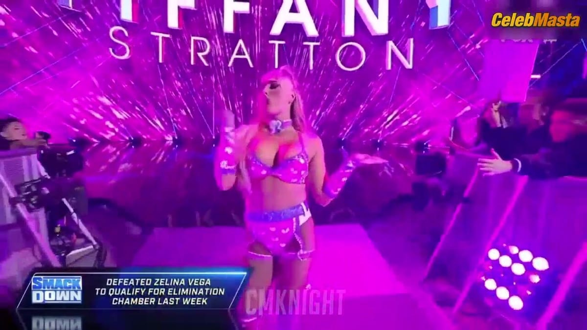 Tiffany Stratton's Ass, Boobs Scene in WWE Smackdown!