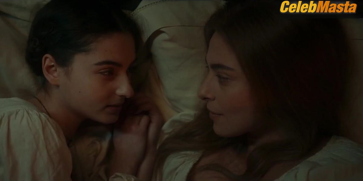 Tecla Insolia and Alma Noce Bare Breasts in Lesbian Scene, The Art Of Joy