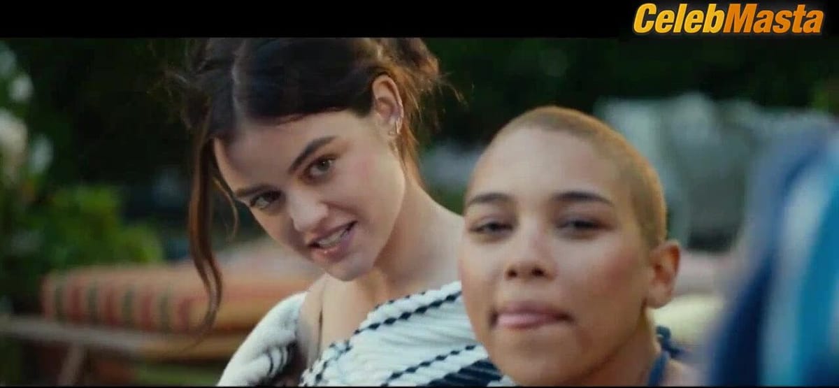 Lucy Hale and Alexandra Shipp Underwear Scene from Dude